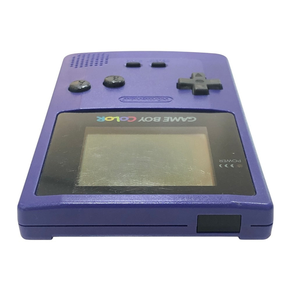 Nintendo CGB-001 Nintendo GAMEBOY COLOR Game console, home unit, hobby, retro game, GBC game machine Plastic purple Used