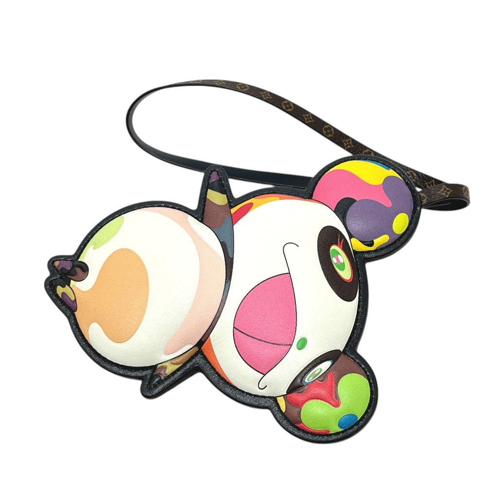 LOUIS VUITTON M02440 LV × TM Takashi Murakami Collaboration Bag Charm - Super Flat Panda Strap Key Holder Bag Charm MonogramCanvas Multicolore Used