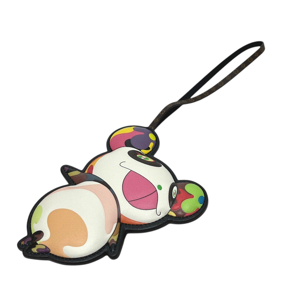 LOUIS VUITTON M02440 LV × TM Takashi Murakami Collaboration Bag Charm - Super Flat Panda Strap Key Holder Bag Charm MonogramCanvas Multicolore Used