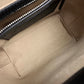 MCM MWR8ABF30EG001 Logo Lock Hardware Leopard Print 2-Way Shoulder Bag in Pony/Leather, Women's, Beige/Black
