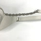 FURLA Studded Isola Chain Waist Bag/Body Bag in Leather, Women's, White with Silver Hardware