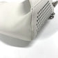 FURLA Studded Isola Chain Waist Bag/Body Bag in Leather, Women's, White with Silver Hardware
