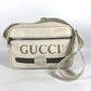 GUCCI 523589 ロゴプリント カバン メッセンジャーバッグ ショルダーバッグ レザー レディース ホワイト