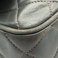 CHANEL CC Coco Mark Matelasse Fringe Single Chain Shoulder Bag in Lambskin, Gray