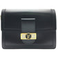 LOUIS VUITTON M55821 LV Lock Chain Dauphine MM 2-Way Shoulder Bag in Calfskin, Noir and Black
