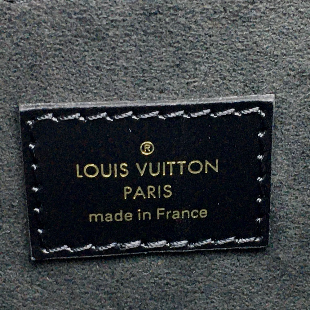LOUIS VUITTON M55821 LV Lock Chain Dauphine MM 2-Way Shoulder Bag in Calfskin, Noir and Black