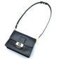 LOUIS VUITTON M55821 LV Lock Chain Dauphine MM 2-Way Shoulder Bag in Calfskin, Noir and Black