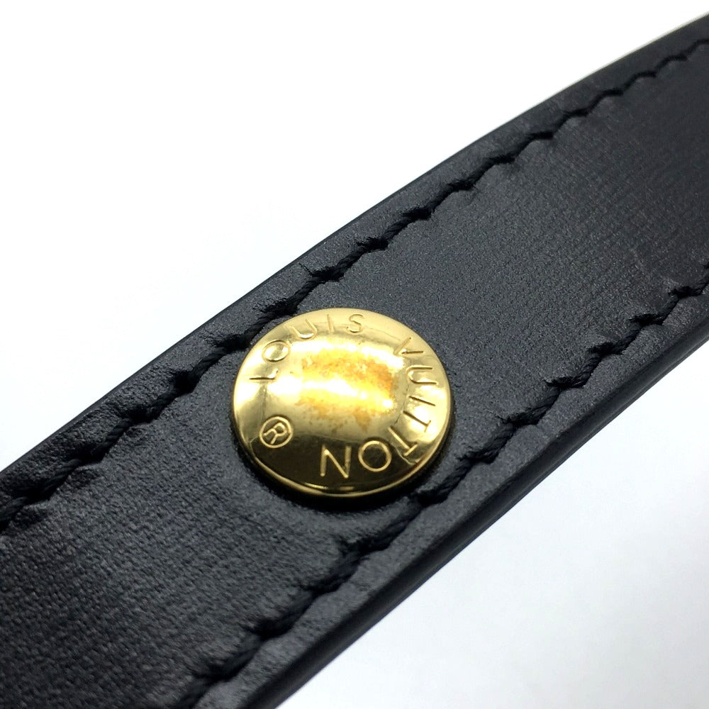 LOUIS VUITTON M55821 LV Lock Chain Dauphine MM 2-Way Shoulder Bag in Calfskin, Noir and Black