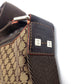CELINE Macadam All-Over Print Shoulder Bag, Crossbody Messenger Bag, Canvas/Leather, Unisex, Brown