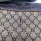 CELINE Macadam All-Over Print Shoulder Bag, Crossbody Messenger Bag, Canvas/Leather, Unisex, Brown