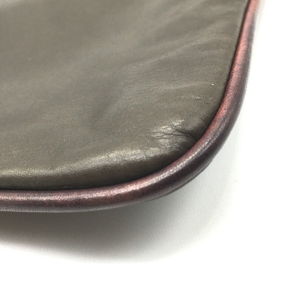 Berluti Calligraphy Inside Bag, Second Bag/Clutch Bag, Leather, Men's, Brown