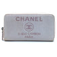 CHANEL Cruise Line Deauville Round Zip Long Wallet in Tweed, Women's, Pink