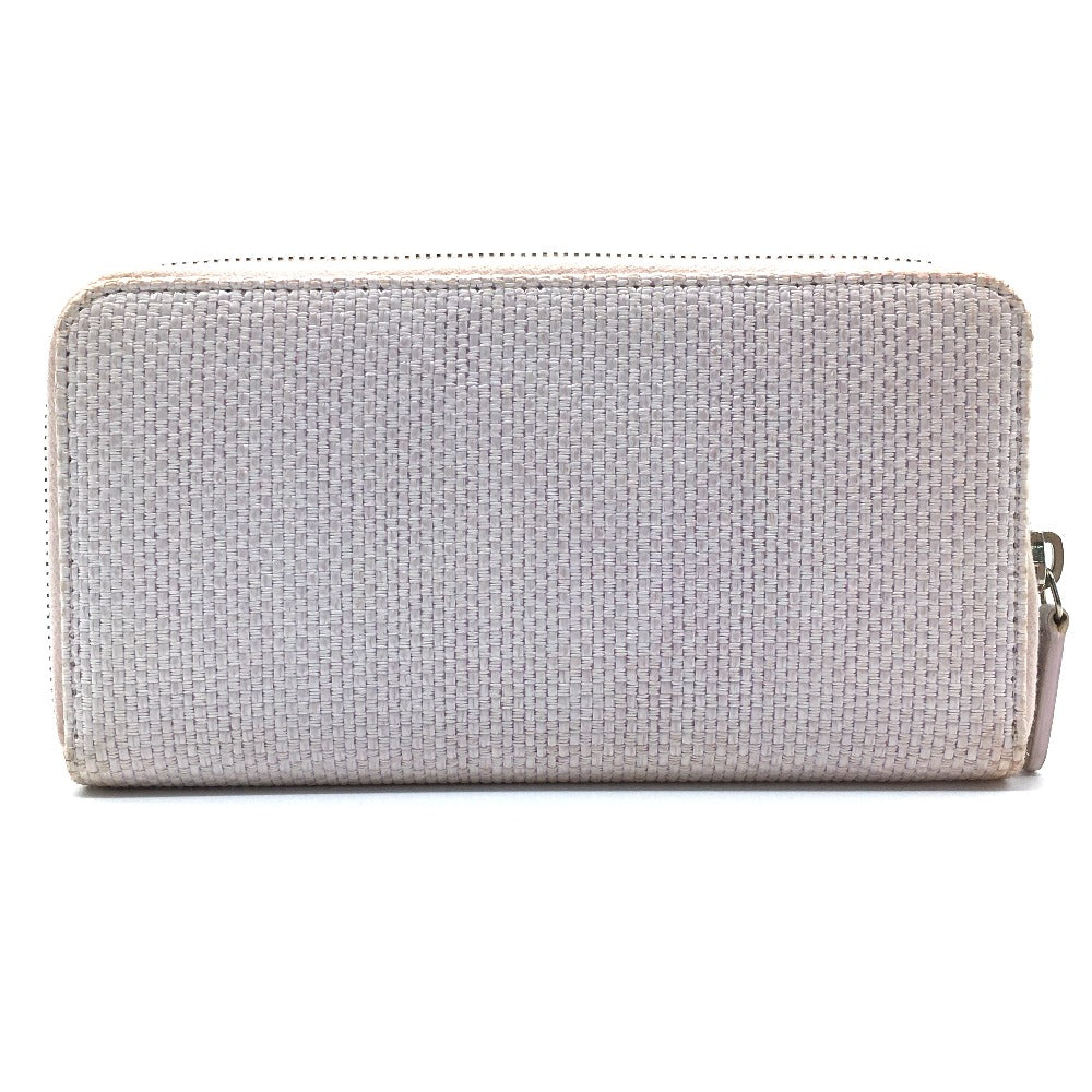 CHANEL Cruise Line Deauville Round Zip Long Wallet in Tweed, Women's, Pink