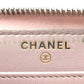 CHANEL Cruise Line Deauville Round Zip Long Wallet in Tweed, Women's, Pink