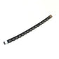 BOTTEGA VENETA Intrecciato Bracelet, Men's, Silver, Black, AG925