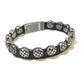 BOTTEGA VENETA Intrecciato Bracelet, Men's, Silver, Black, AG925