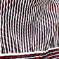 CHANEL P47925 Striped Summer Dress, Sleeveless, Rayon, Women's, Black, Black x Red x White