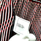 CHANEL P47925 Striped Summer Dress, Sleeveless, Rayon, Women's, Black, Black x Red x White