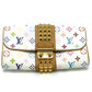 LOUIS VUITTON M45639 Monogram Multicolore Pochette Courtney Clutch Bag/Second Handbag in Monogram Multicolore Canvas, Women's, Brown/Multicolore
