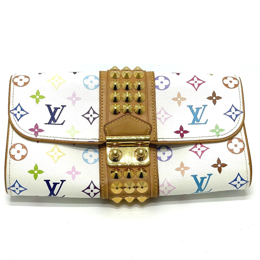 LOUIS VUITTON M45639 Monogram Multicolore Pochette Courtney Clutch Bag/Second Handbag in Monogram Multicolore Canvas, Women's, Brown/Multicolore
