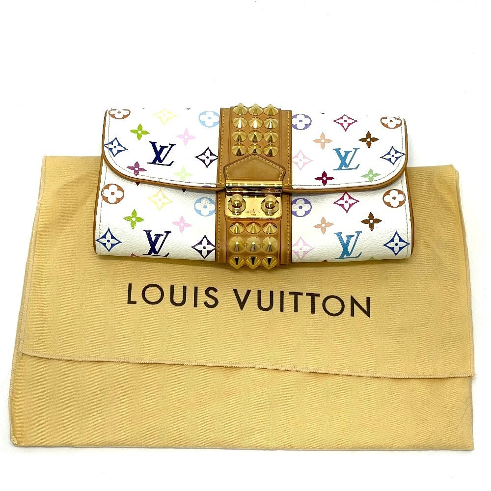 LOUIS VUITTON M45639 Monogram Multicolore Pochette Courtney Clutch Bag/Second Handbag in Monogram Multicolore Canvas, Women's, Brown/Multicolore