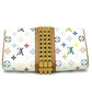 LOUIS VUITTON M45639 Monogram Multicolore Pochette Courtney Clutch Bag/Second Handbag in Monogram Multicolore Canvas, Women's, Brown/Multicolore