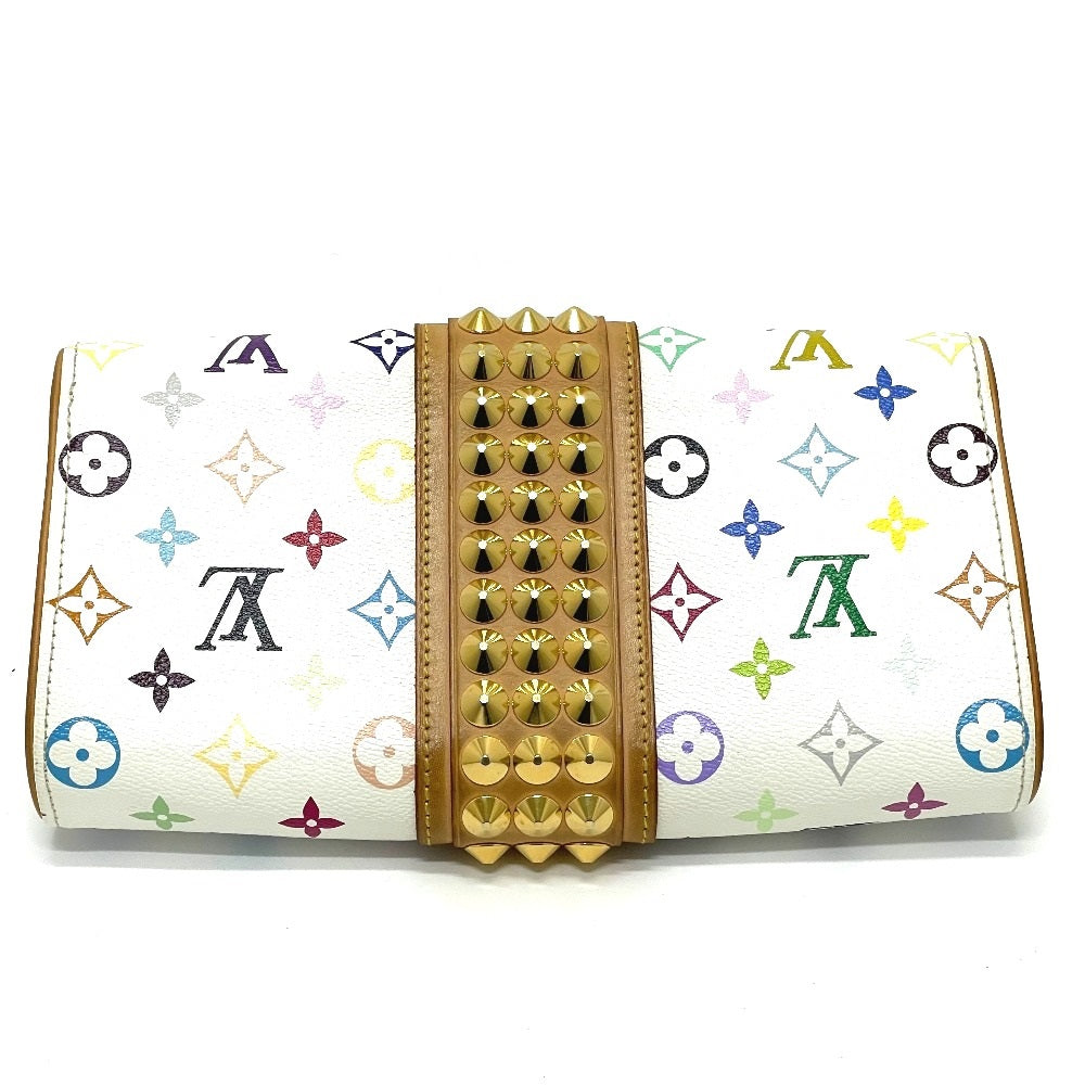 LOUIS VUITTON M45639 Monogram Multicolore Pochette Courtney Clutch Bag/Second Handbag in Monogram Multicolore Canvas, Women's, Brown/Multicolore