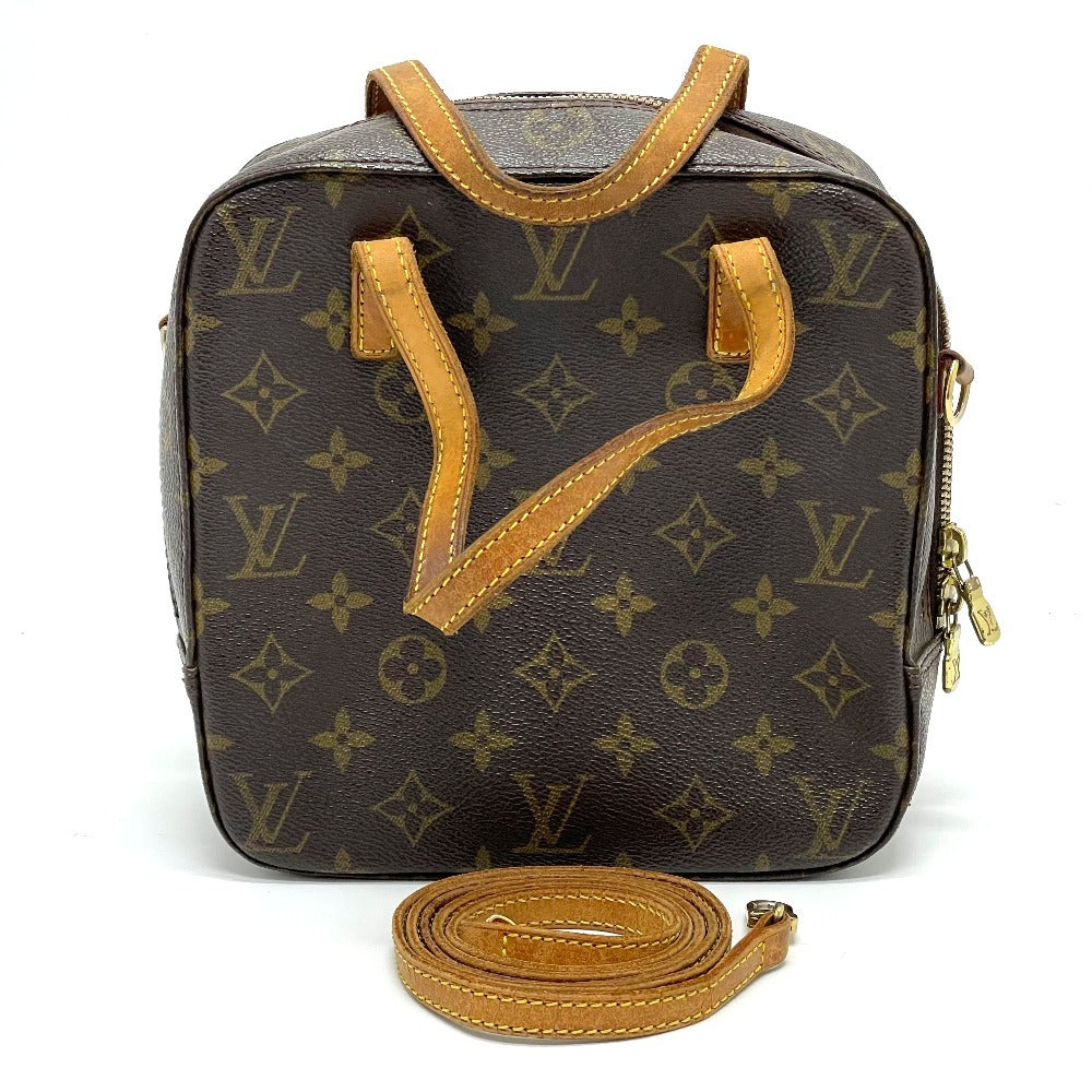 LOUIS VUITTON M47500 Monogram Spontini 2-Way Shoulder Bag in Monogram Canvas, Women's, Brown