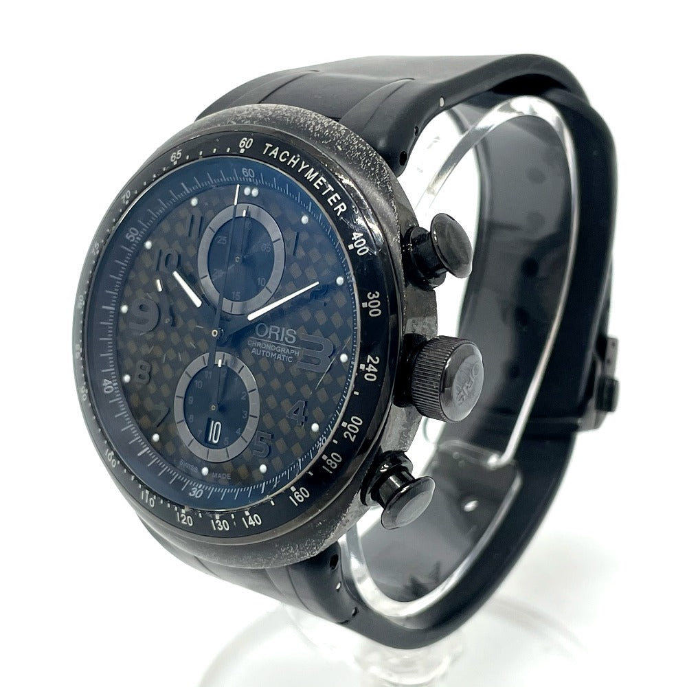 ORIS 7611 Chronograph TT3 CHRONOGRAPH BLACK Automatic Titanium Men's Watch, Black