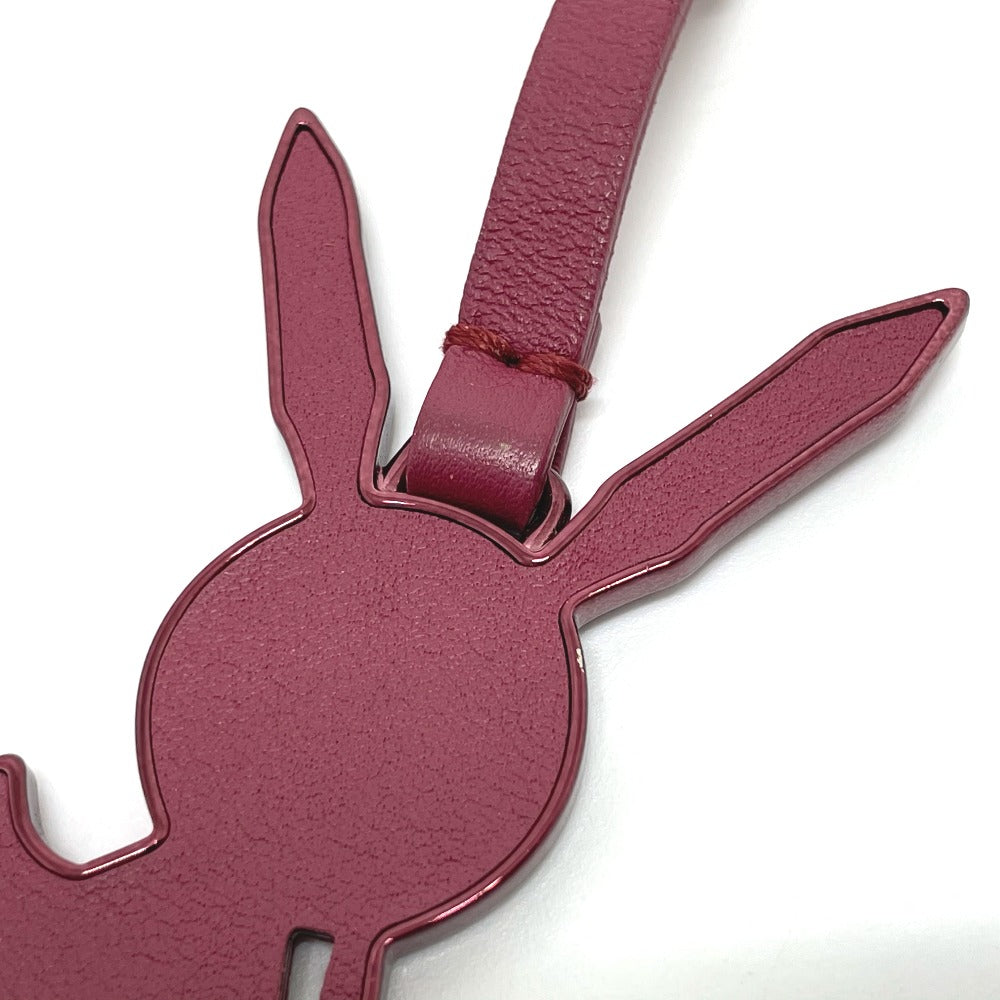 LOUIS VUITTON M62735 LV ラビット ジェフ クーンズ カバン バッグチャーム キーホルダー レザー レディース ボルドー ボルドー