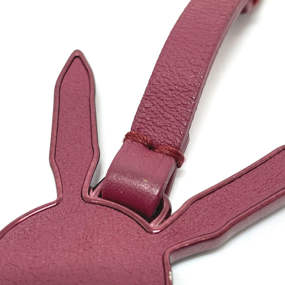 LOUIS VUITTON M62735 LV ラビット ジェフ クーンズ カバン バッグチャーム キーホルダー レザー レディース ボルドー ボルドー