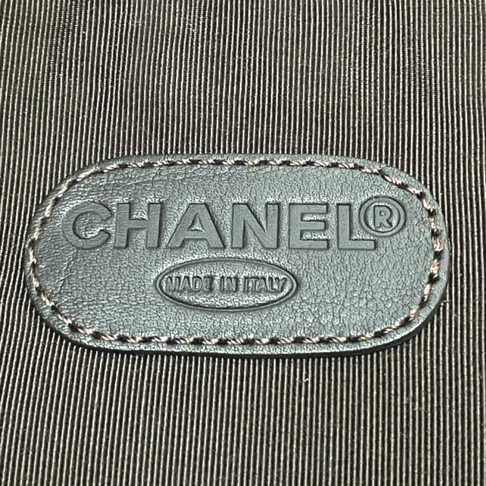 CHANEL ロゴ サコッシュ カバン 斜めがけ ショルダーバッグ ラムスキン ユニセックス ブラウン