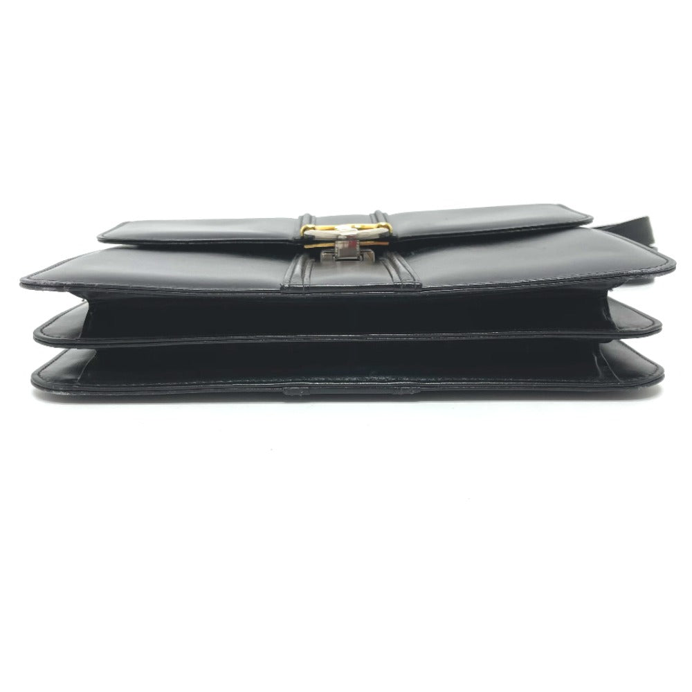 GUCCI GG Metal Old Gucci Bag Shoulder Bag One-Shoulder Bag Vintage Shoulder Bag Leather Women's Black