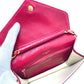 CHANEL Bicolor Coco Mark Chain Shoulder Bag in Lambskin, Red
