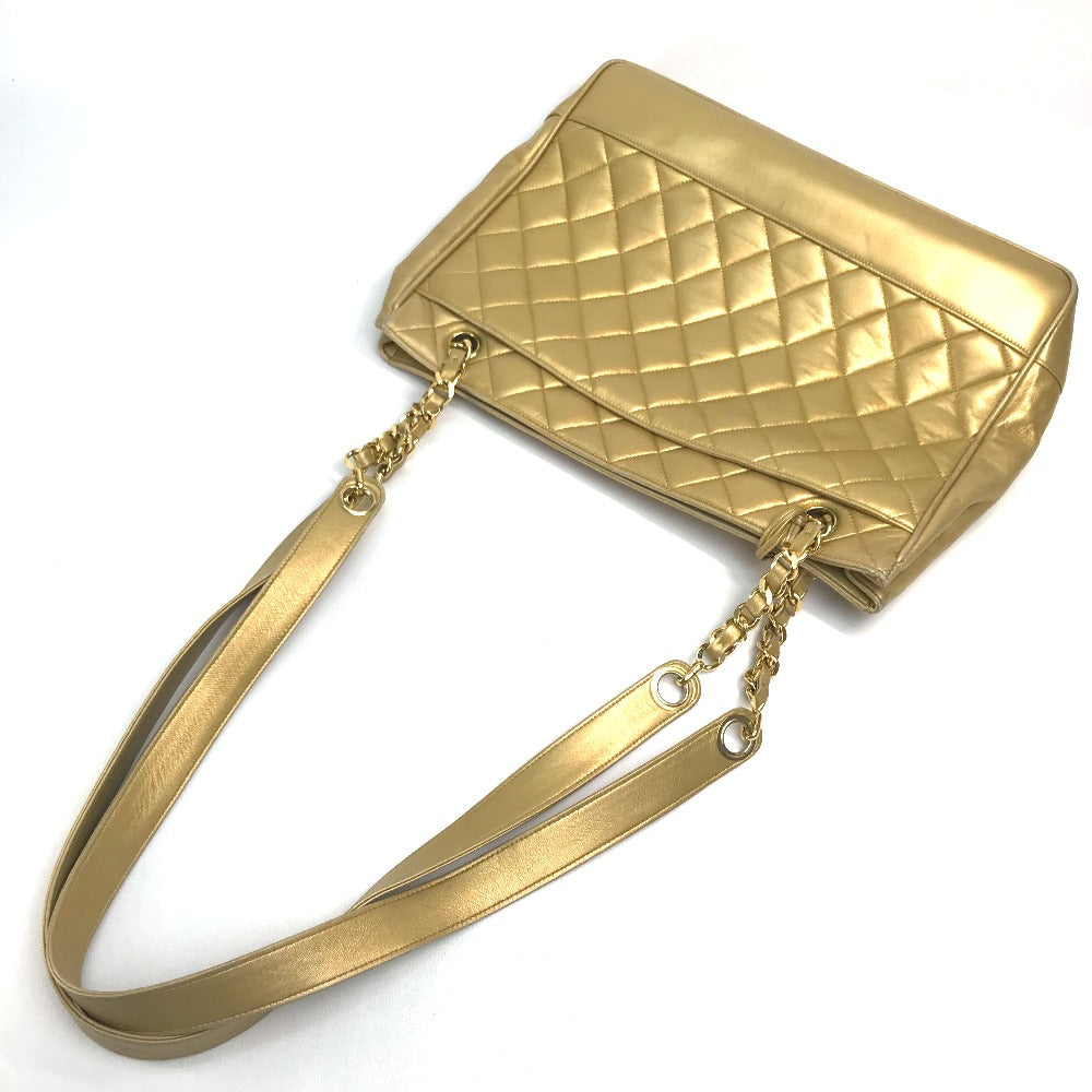 CHANEL Coco Ball Matelasse Chain Tote Shoulder Bag in Lambskin with Gold Hardware