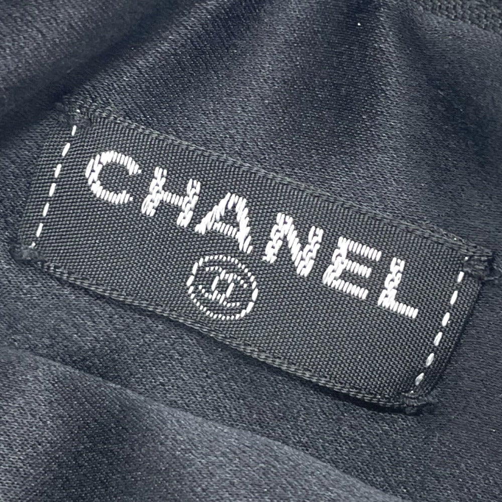CHANEL CC Coco Mark Eye Mask &amp; Pouch Set, Silk, Unisex, Black