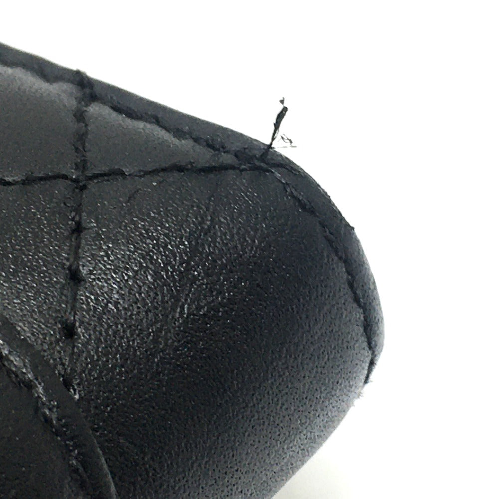 CHANEL A26710 カンボンライン オーガナイザー ラウンドファスナー 長財布 カーフレザー レディース ブラック×ピンク
