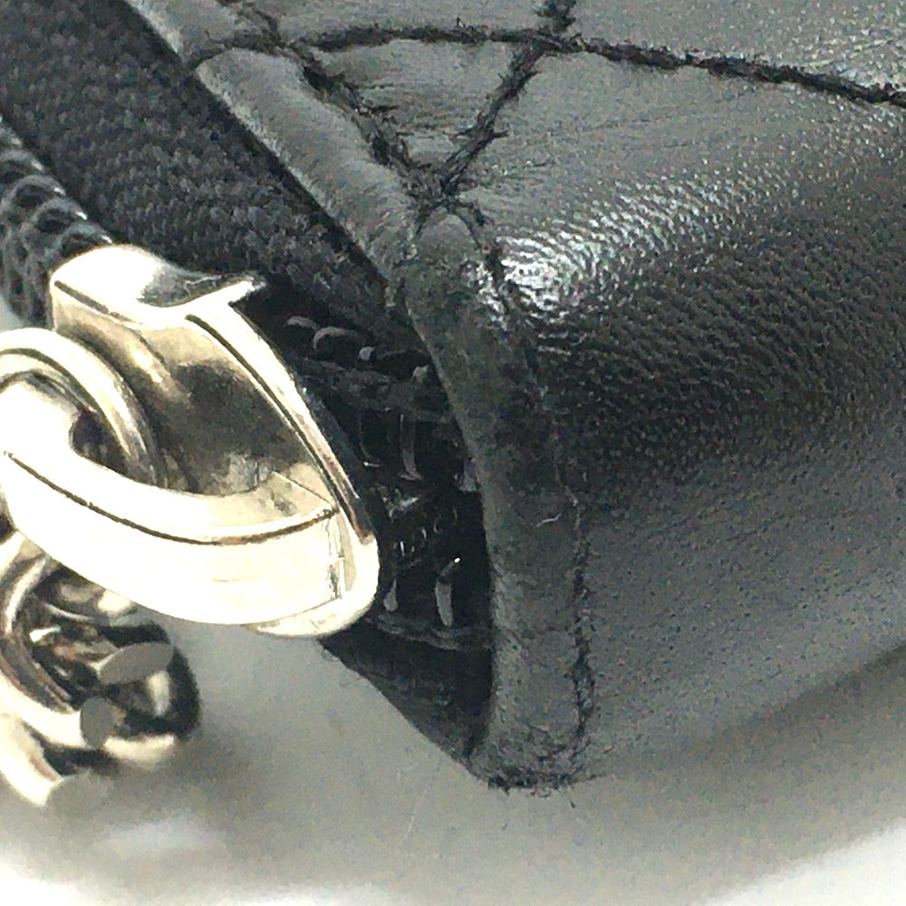 CHANEL A26710 カンボンライン オーガナイザー ラウンドファスナー 長財布 カーフレザー レディース ブラック×ピンク