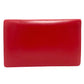 GUCCI 004-01-0476 Vintage Old Gucci Bag, 2-Way Clutch/Shoulder Bag, Leather, Women's, Red and Gold Hardware