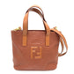 FENDI FF logo bag, 2-way shoulder bag, crossbody bag, handbag, leather, women's, brown