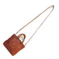 FENDI FF logo bag, 2-way shoulder bag, crossbody bag, handbag, leather, women's, brown