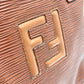 FENDI FF logo bag, 2-way shoulder bag, crossbody bag, handbag, leather, women's, brown