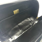 VERSACE Medusa Logo Vanity Bag, Unisex Leather Handbag, Black with Gold Hardware