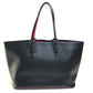 Christian Louboutin 1175113 ラージ カバタ カバン ショルダーバッグ トートバッグ レザー ユニセックス ブラック×レッド