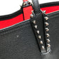 Christian Louboutin 1175113 ラージ カバタ カバン ショルダーバッグ トートバッグ レザー ユニセックス ブラック×レッド