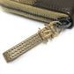 CHANEL Gradient Matelasse Long Wallet with Round Zipper, Lambskin, Women's, Gold and Brown