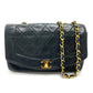 CHANEL CC Coco Mark Diana 22 Single Chain Shoulder Bag in Lambskin, Black
