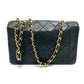 CHANEL CC Coco Mark Diana 22 Single Chain Shoulder Bag in Lambskin, Black