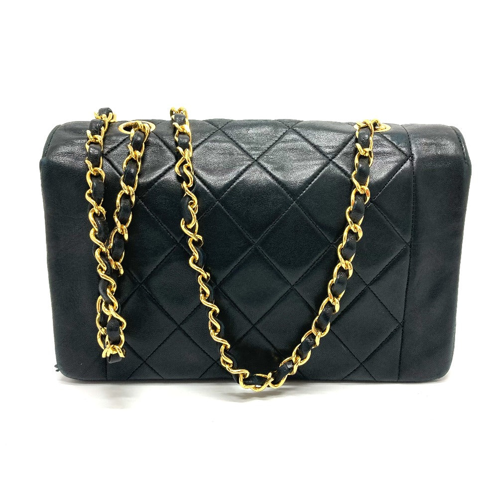 CHANEL CC Coco Mark Diana 22 Single Chain Shoulder Bag in Lambskin, Black