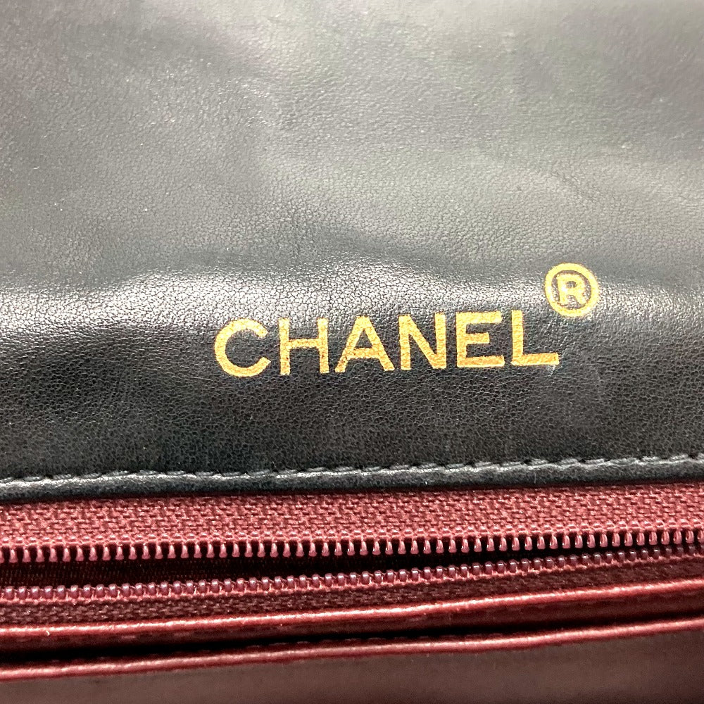 CHANEL CC Coco Mark Diana 22 Single Chain Shoulder Bag in Lambskin, Black